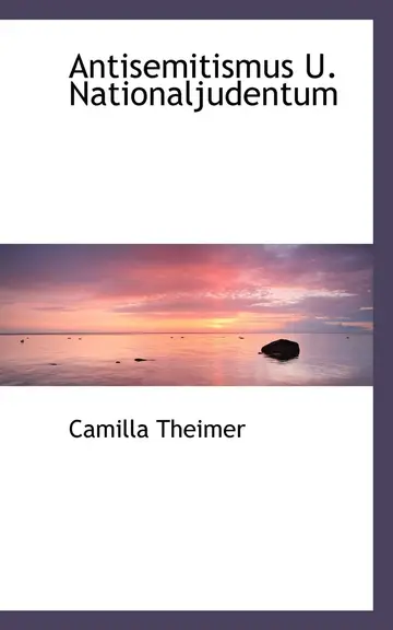 Cover of Antisemitismus U. Nationaljudentum