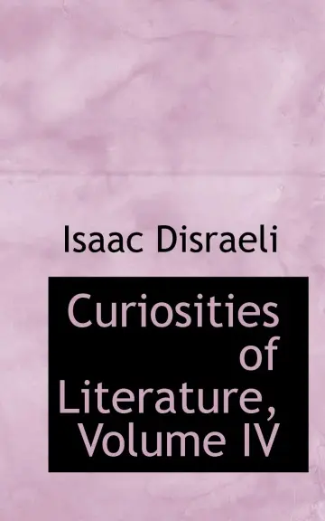 Cover of Curiosities of Literature, Volume IV