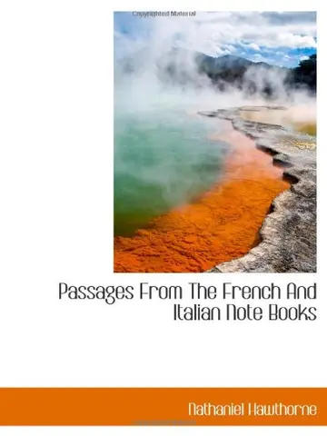 Cover of Passages from the French and Italian Note Books