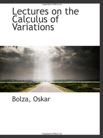 Cover of Lectures on the Calculus of Variations