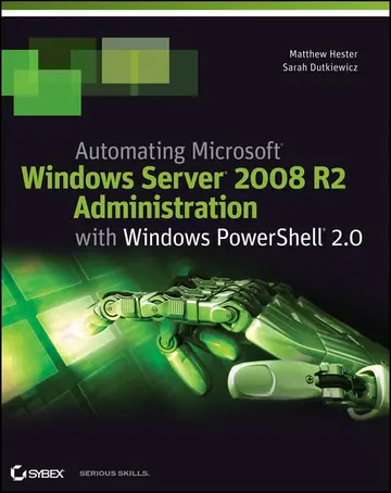 Cover of Automating Microsoft Windows Server 2008 R2 with Windows PowerShell 2.0