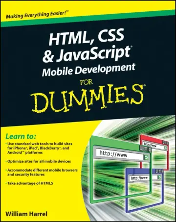 Cover of HTML, CSS, and JavaScript Mobile Development for Dummies