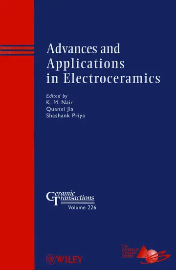 Cover of Advances and Applications in Electroceramics