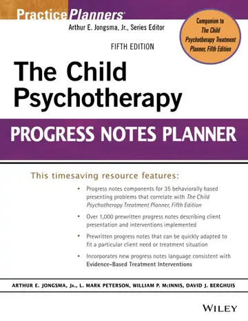 Cover of The Child Psychotherapy Progress Notes Planner 5e