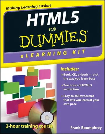 Cover of HTML5 eLearning Kit for Dummies