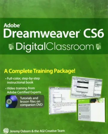 Cover of Adobe Dreamweaver CS6 Digital Classroom