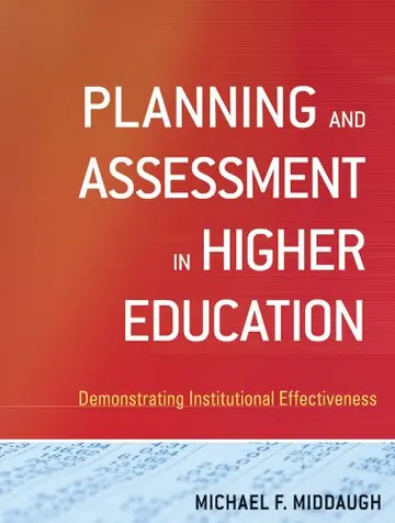 Cover of Planning and Assessment in Higher Education