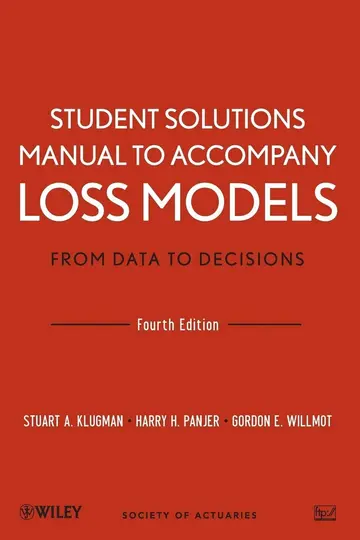 Cover of Student Solutions Manual to Accompany Loss Models - From Data to Decisions 4e