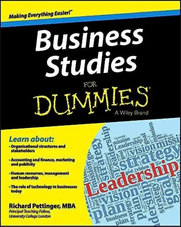 Cover of Business Studies for Dummies
