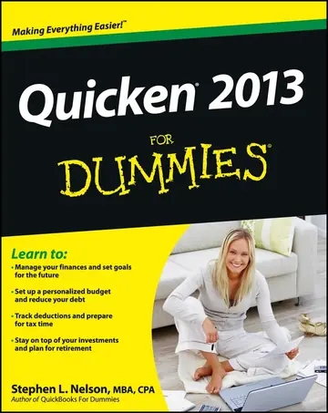 Cover of Quicken 2013 for Dummies