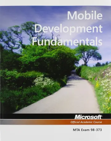 Cover of Exam 98–373 Mobile Development Fundamentals