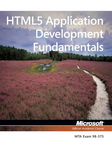 Cover of Exam 98-375 HTML5 Application Development Fundamentals