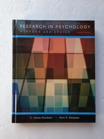 Cover of Research in Psychology