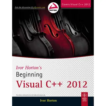 Cover of Ivor Horton′s Beginning Visual C++ 2012