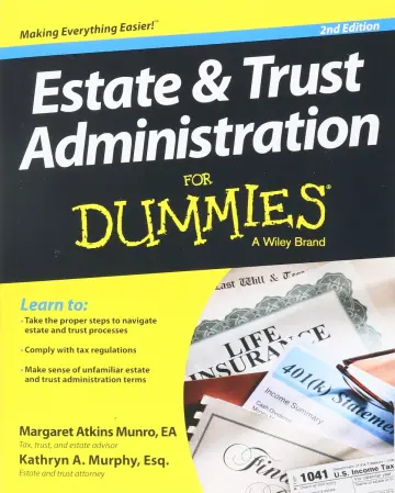 Cover of Estate and Trust Administration for Dummies