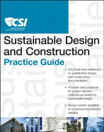 Cover of The CSI Sustainable Design and Construction Practice Guide