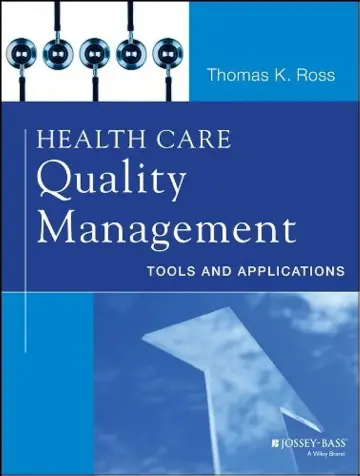 Cover of Health Care Quality Management Tools and Applications