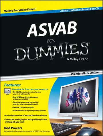 Cover of ASVAB for Dummies, Premier Plus