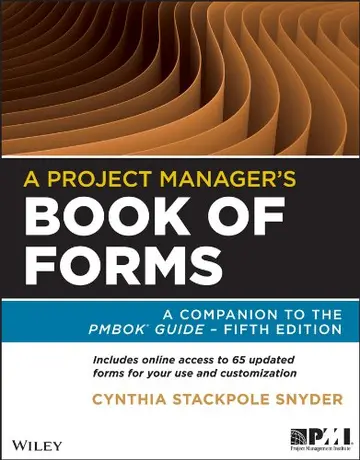 Cover of A Project Manager's Book of Forms