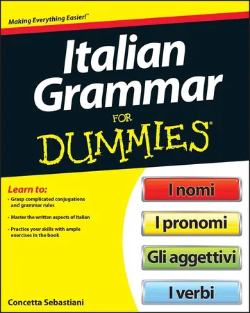 Cover of Italian Grammar for Dummies