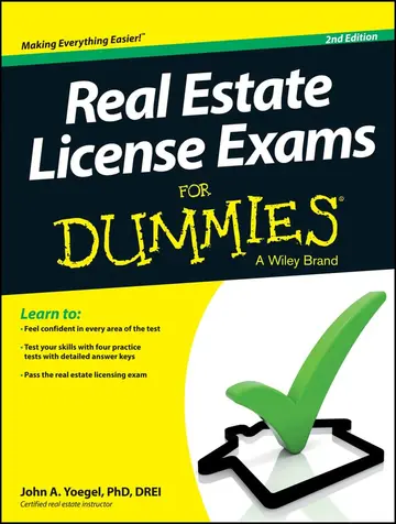Cover of Real Estate License Exams for Dummies