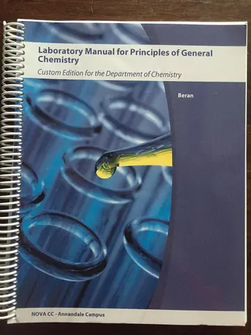 Cover of Laboratory Manual for Principles of General Chemistry