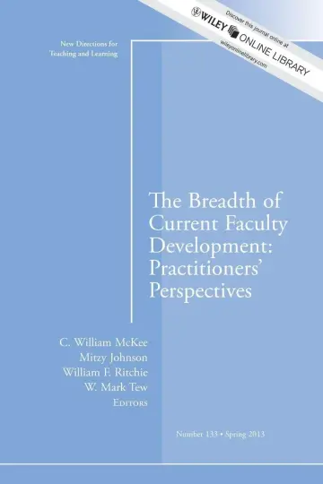Cover of The Breadth of Current Faculty Development