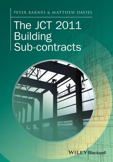 Cover of The JCT 2011 Building Sub-Contracts