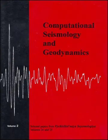 Cover of Selected Papers from Volumes 24 and 25 of Vychislitel′naya Seysmologiya