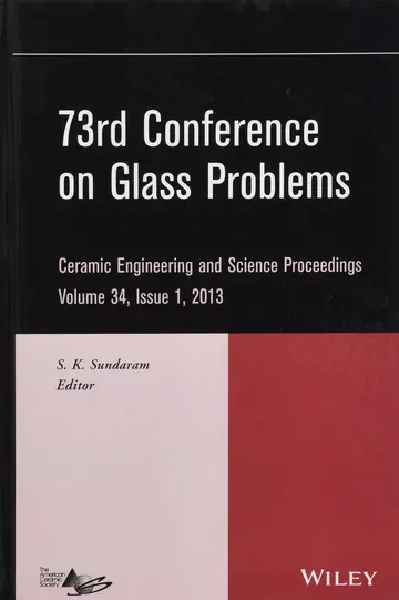 Cover of 73rd Conference on Glass Problems, Volume 34, Issue 1