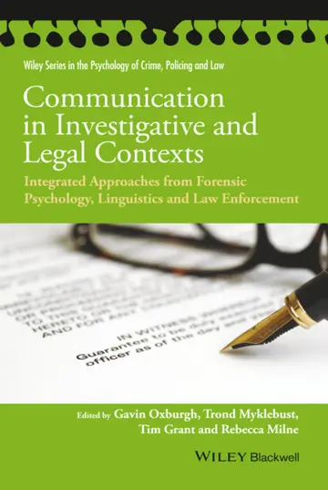 Cover of Communication in Investigative and Legal Contexts