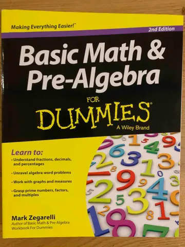 Cover of Basic Math & Pre-Algebra for Dummies