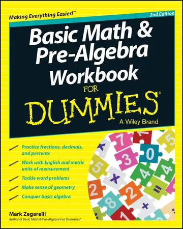 Cover of Basic Math & Pre-Algebra for Dummies