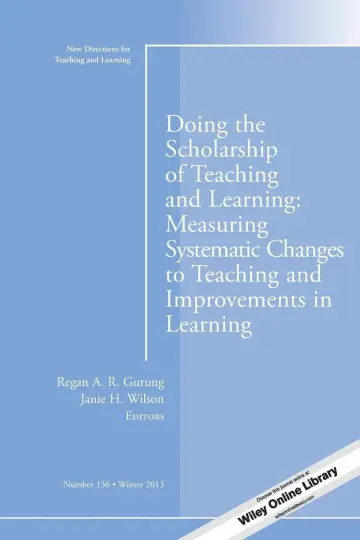 Cover of Doing the Scholarship of Teaching and Learning