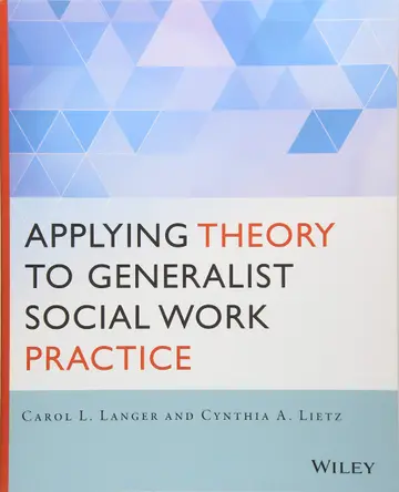 Cover of Applying Theory to Generalist Social Work Practice