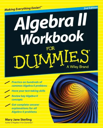 Cover of Algebra II Workbook for Dummies