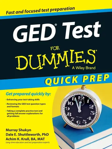 Cover of GED Test for Dummies, Quick Prep