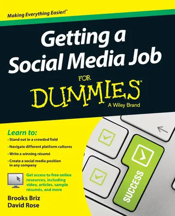 Cover of Getting a Social Media Job for Dummies