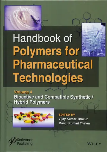 Cover of Handbook of Polymers for Pharmaceutical Technologies, Bioactive and Compatible Synthetic / Hybrid Polymers