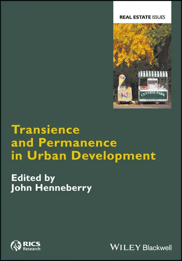 Cover of Transience and Permanence in Urban Development