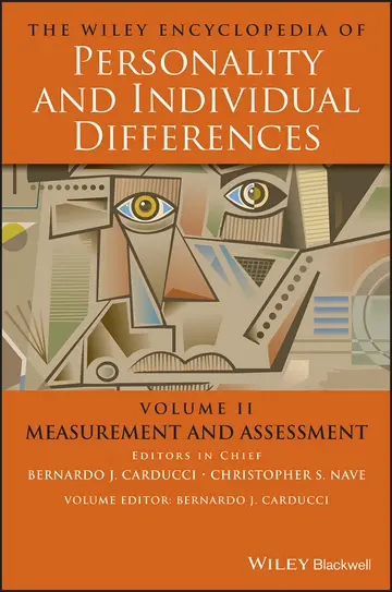 Cover of The Wiley Encyclopedia of Personality and Individual Differences, Measurement and Assessment