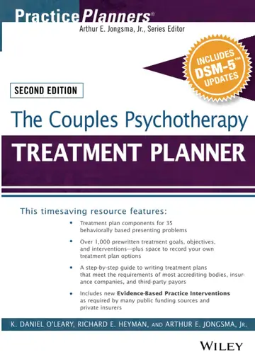 Cover of The Couples Psychotherapy Treatment Planner