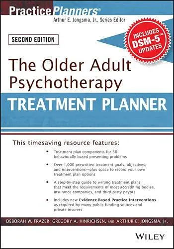 Cover of The Older Adult Psychotherapy Treatment Planner, with Dsm-5 Updates, 2nd Edition