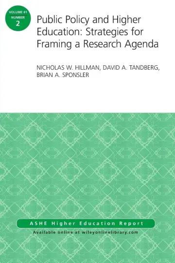 Cover of Public Policy and Higher Education