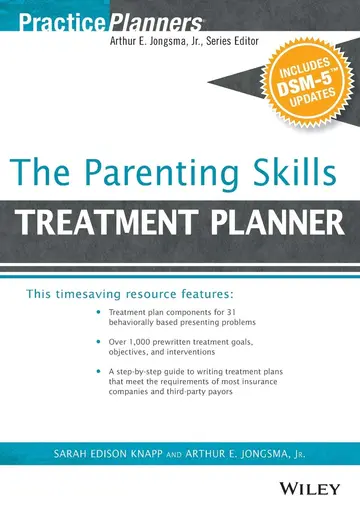 Cover of The Parenting Skills Treatment Planner, with DSM-5 Updates