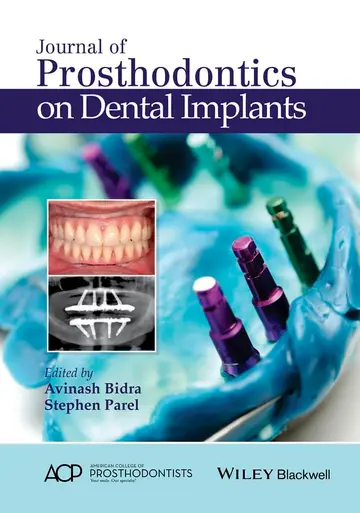 Cover of Journal of Prosthodontics on Dental Implants