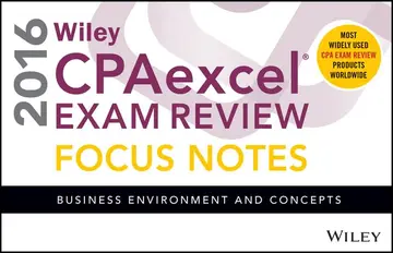 Cover of Wiley CPAexcel Exam Review 2016 Focus Notes