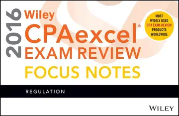 Cover of Wiley CPAexcel Exam Review 2016 Focus Notes