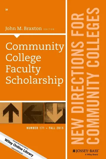 Cover of Community College Faculty Scholarship
