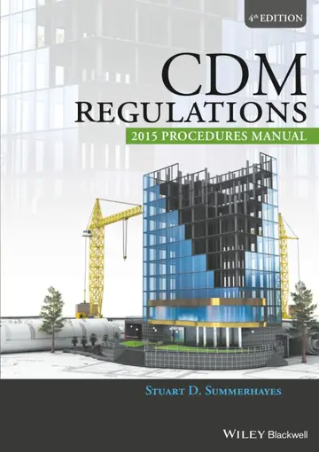Cover of CDM Regulations 2015 Procedures Manual